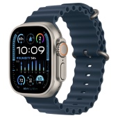 Apple Watch Ultra 2 (49mm) Корпус из Титана браслет Ocean Band Синий