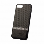 Чехол iPhone 7 Plus Накладка Пластик WUW Seamless Grid Leather