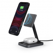Беспроводное зарядное устройство 2 в 1 Deppa Mage Safe для iPhone, AirPods 20W