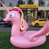 Плавательный матрас "Пегас розовый"