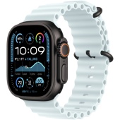 Apple Watch Ultra 2 2024 (49mm) Черный титан, Ocean Loop, Ледяной синий