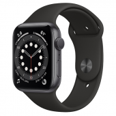 Apple Watch Sport 6 (40mm) Серый Космос, Черный Ростест