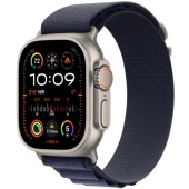 Apple Watch Ultra 2 2024 (49mm) Натуральный титан, Alpine Loop, Темно-синий 