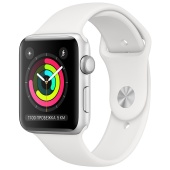 Apple Watch Sport 3 (42mm) Серебро, Белый