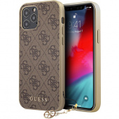 Чехол iPhone 12, 12 Pro Накладка Кожзам Guess Charms collection Hard