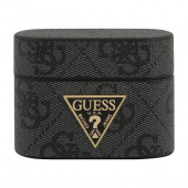 Чехол кожаный Guess 4G with metal logo для AirPods Pro