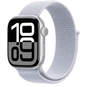 Apple Watch Series 10 (46mm) Алюминиевый корпус, Серебристый, Sport Loop