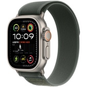 Apple Watch Ultra 2 2024 (49mm) Натуральный титан, Trail Loop, Зеленый 