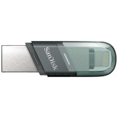 Флешка SanDisk iXpand Flip, USB + Lightning, 128 Gb