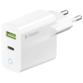 Сетевое ЗУ Deppa USB-C+USB-A Wall Charger Power Delivery 33W