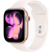Apple Watch Series 11 (46mm) Алюминиевый корпус, Розовое Золото, Sport Band (без RuStore)