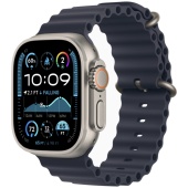 Apple Watch Ultra 2 2024 (49mm) Натуральный титан, Ocean Loop, Темно-синий 