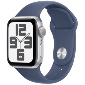 Apple Watch Sport SE 2024 (40mm) Алюминиевый корпус, Серебристый, Sport Band