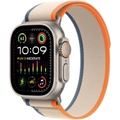 Apple Watch Ultra 2 (49mm) Корпус из Титана браслет Trail Loop Оранжево-Бежевый