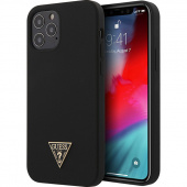 Чехол iPhone 12, 12 Pro Накладка Силикон Guess Liquid Silicone Triangle