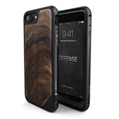 Чехол iPhone 7 Plus Накладка X-Doria Defense Lux Walnut Wood