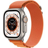 Apple Watch Ultra (49mm) Корпус из Титана, браслет Alpine Loop Оранжевый