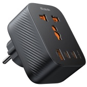 Универсальный Travel-адаптер Mcdodo CP-075, 20 ватт, 3 выхода: USB-A, USB-C (2шт), Евро вилка