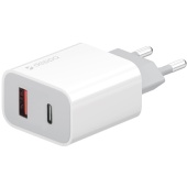Сетевое ЗУ Deppa 11420, 30 ватт, 2 выхода: USB-A, USB-C