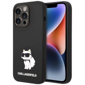 Чехол iPhone 15 Pro Накладка Силикон Karl Lagerfeld Liquid Silicone NFT Choupette Hard