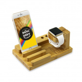 Dock Станция Seenda бамбуковая для Apple Watch и iPhone