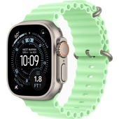 Apple Watch Ultra 3 (49mm) Натуральный титан, Ocean Band, Зелёный (без RuStore)