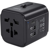 Сетевое ЗУ 2USB+USB-C Aukey Travel Charge