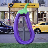 Плавательный матрас "Баклажан"