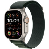 Apple Watch Ultra 2 2024 (49mm) Натуральный титан, Alpine Loop, Темно-зеленый