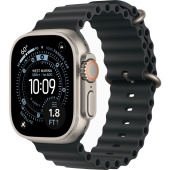 Apple Watch Ultra 3 (49mm) Натуральный титан, Ocean Band, Чёрный (без RuStore)