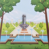 Значок Магнитка Куранты металлический, Пин