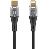Кабель USB-C to Lightning Deppa Crystal Cable 1 м