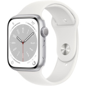 Apple Watch Sport 8 (41mm) Серебристый, Белый