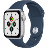 Apple Watch Sport SE (40mm) Серебристый, Синий омут Ростест