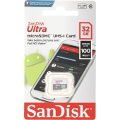 Флешка SanDisk Ultra, Micro SD, 32 Gb