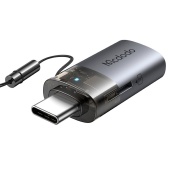 OTG переходник Mcdodo OT-760, USB-A 3.0 → USB-C, со встроенным кардридером