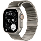 Браслет титановый Apple Titanium Milanese Loop для Apple Watch 42, 44, 45, 46, 49mm