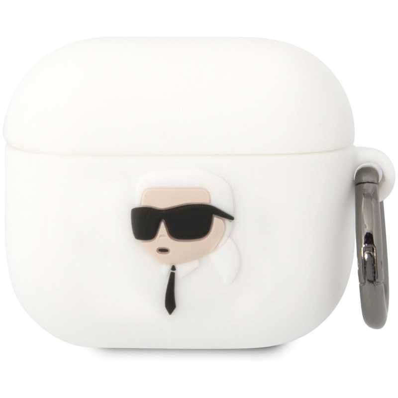 Чехол силиконовый для AirPods 3 Karl Lagerfeld Silicone case with ring NFT 3D Karl