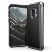 Чехол Samsung S9 Накладка X-Doria Defense Lux Black Carbon