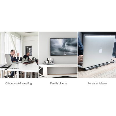 Многопортовый адаптер Baseus Enjoyment Series USB-C (Baseus Серебристый CATSX-F0G)