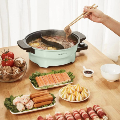 Многофункциональный электрогриль Circle Kitchen, Зелёный (Электрогриль Xiaomi Green)