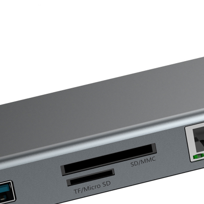 Многопортовый адаптер Baseus Enjoyment Series USB-C (Baseus Серебристый CATSX-F0G)