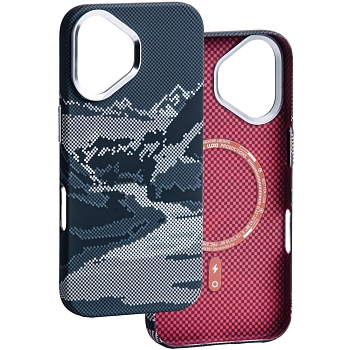 Чехол Luxo Carbon Series для iPhone 16 Магнитный (с MagSafe)