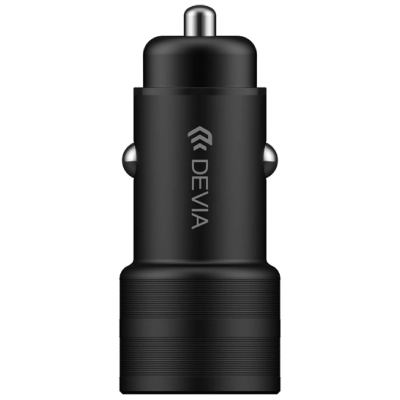 Автомобильное ЗУ Универсальный 2 USB Выход Devia Traveller Series QC3.0 (18W) (Автомобильное ЗУ Devia Черный)