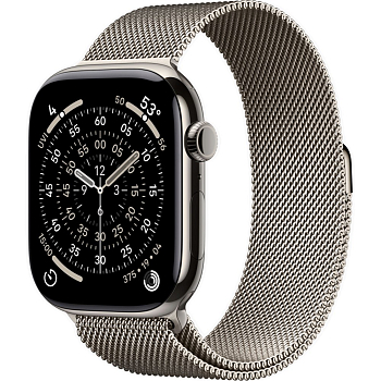 Apple Watch Series 10 (46mm) Натуральный титан, Milanese Loop (без RuStore)