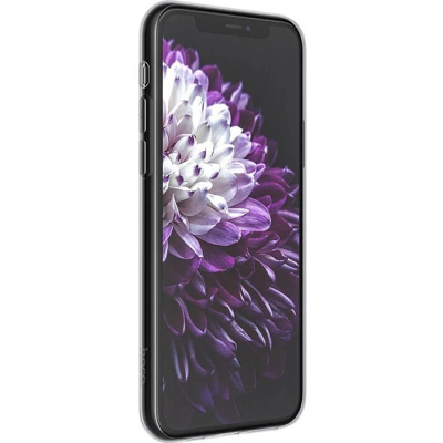 Чехол iPhone 11 Накладка Силикон Прозрачный Hoco Light Series (iPhone 11 Накладка Черный)