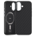 Кевларовый чехол Benks ArmorPro для iPhone 17 (MagSafe) (Накладка Черный Карбон)