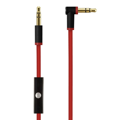 Аудио кабель Beats Studio AUX 3,5mm - 3,5mm (С пультом и микрофоном) (Monster Beats Черный)