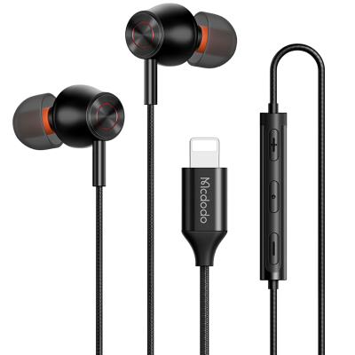 Наушники Mcdodo HP-348, внутриканальные, с разъёмом Lightning (Наушники Mcdodo Черный)
