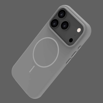 Чехол Deppa 84286 Liquid Silicone для iPhone 17 Pro (MagSafe) (Чехол Deppa Серый)